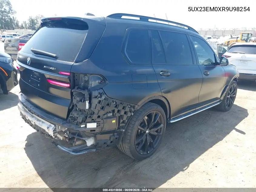 2024 BMW X7 xDrive40I VIN: 5UX23EM0XR9U98254 Lot: 45315856