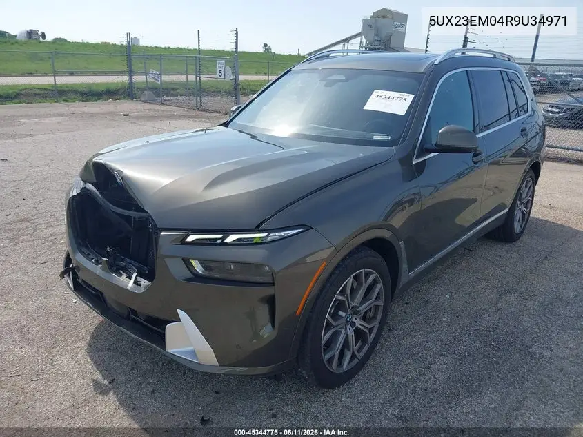 2024 BMW X7 xDrive40I VIN: 5UX23EM04R9U34971 Lot: 45344775