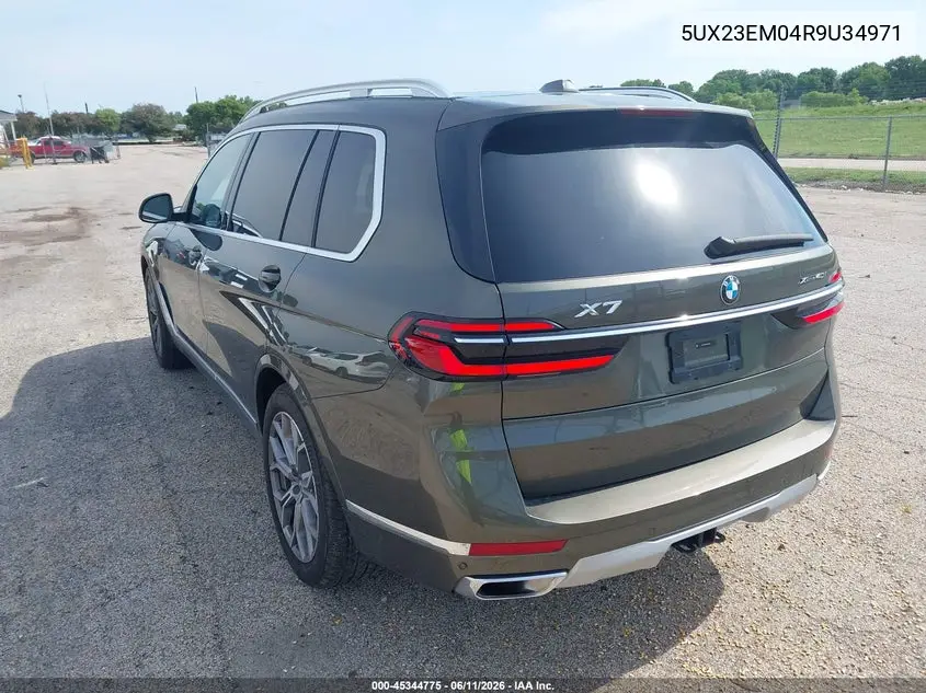 2024 BMW X7 xDrive40I VIN: 5UX23EM04R9U34971 Lot: 45344775