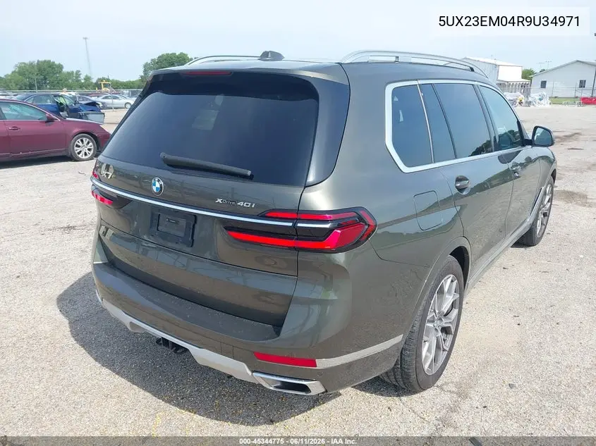 2024 BMW X7 xDrive40I VIN: 5UX23EM04R9U34971 Lot: 45344775