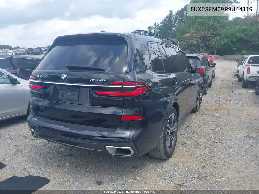 2024 BMW X7 xDrive40I VIN: 5UX23EM09R9U44119 Lot: 45418676