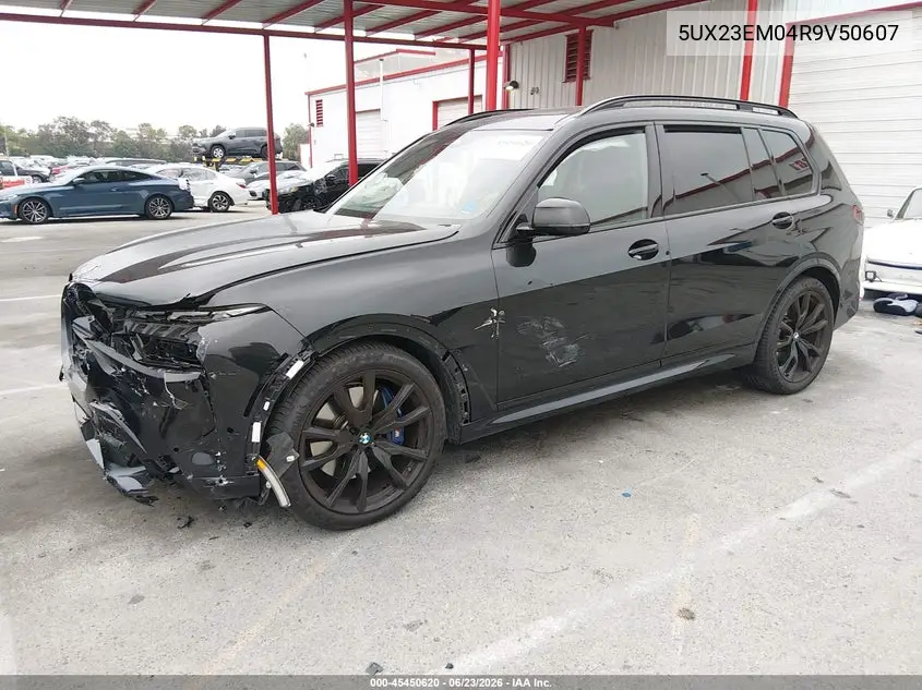 2024 BMW X7 xDrive40I VIN: 5UX23EM04R9V50607 Lot: 45450620