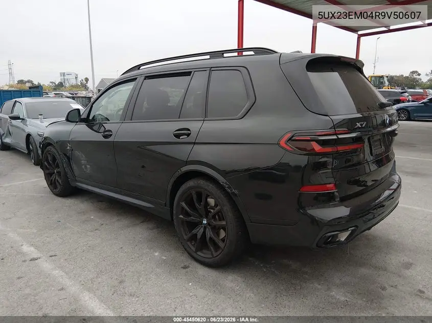 2024 BMW X7 xDrive40I VIN: 5UX23EM04R9V50607 Lot: 45450620