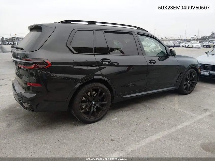 2024 BMW X7 xDrive40I VIN: 5UX23EM04R9V50607 Lot: 45450620