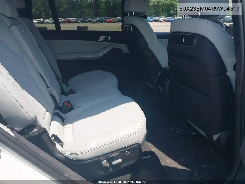 2024 BMW X7 xDrive40I VIN: 5UX23EM04R9W04519 Lot: 45465617
