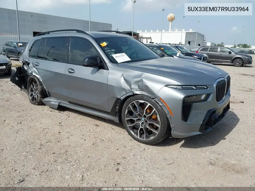 2024 BMW X7 M60I VIN: 5UX33EM07R9U33964 Lot: 45513252