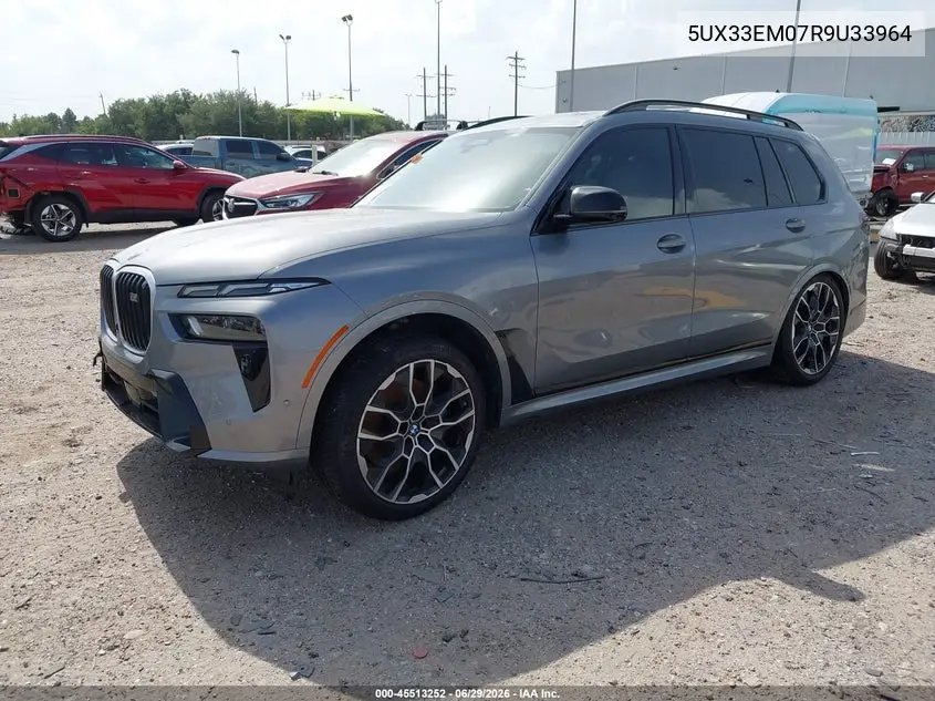 2024 BMW X7 M60I VIN: 5UX33EM07R9U33964 Lot: 45513252