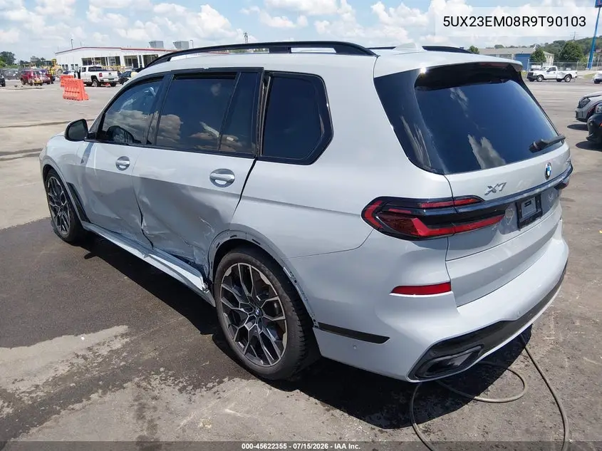 2024 BMW X7 xDrive40I VIN: 5UX23EM08R9T90103 Lot: 45622355