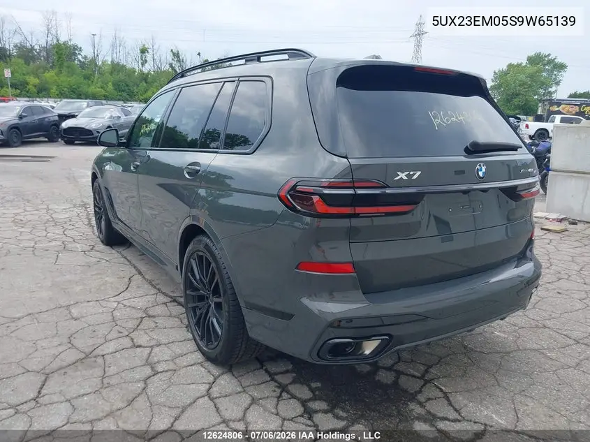 2025 BMW X7 xDrive40I VIN: 5UX23EM05S9W65139 Lot: 12624806