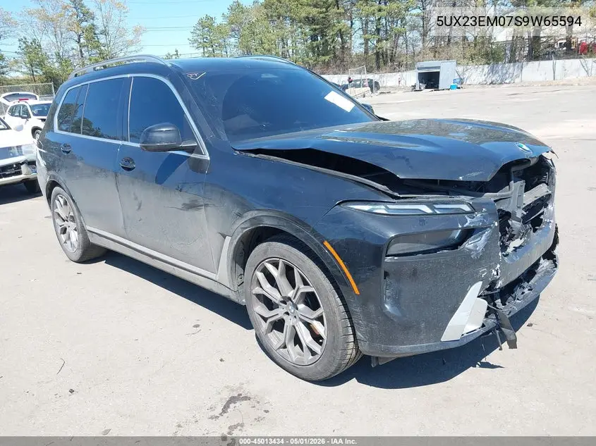 2025 BMW X7 xDrive40I VIN: 5UX23EM07S9W65594 Lot: 45013434
