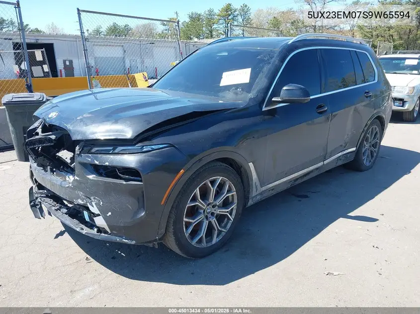 2025 BMW X7 xDrive40I VIN: 5UX23EM07S9W65594 Lot: 45013434