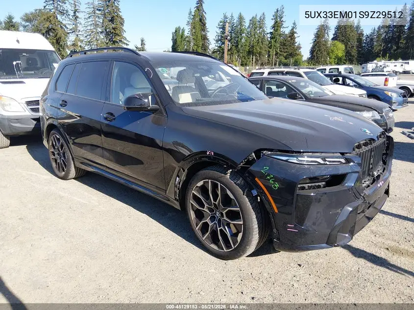 2025 BMW X7 M60I VIN: 5UX33EM01S9Z29512 Lot: 45129153