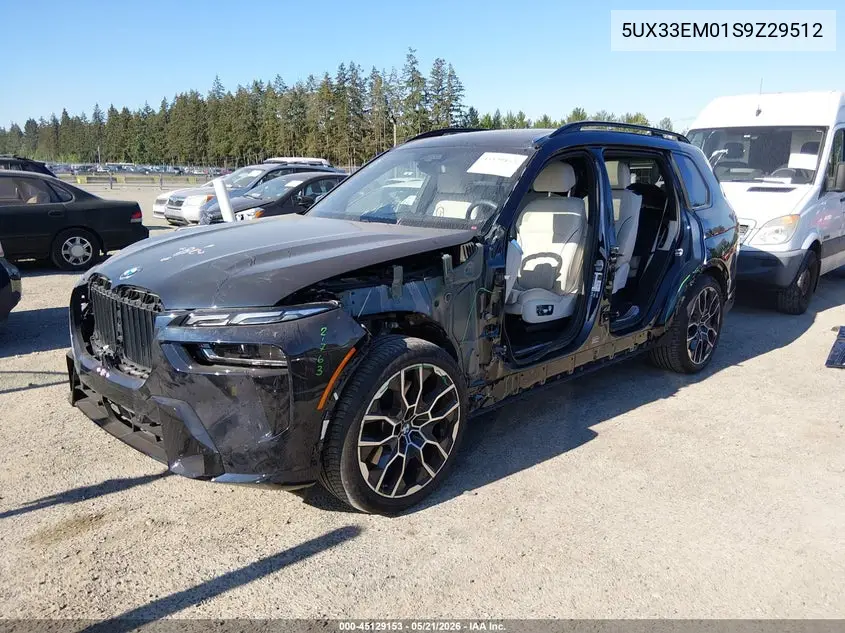 2025 BMW X7 M60I VIN: 5UX33EM01S9Z29512 Lot: 45129153