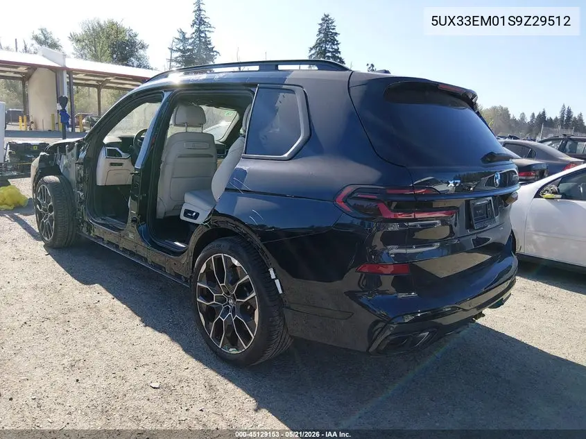 2025 BMW X7 M60I VIN: 5UX33EM01S9Z29512 Lot: 45129153