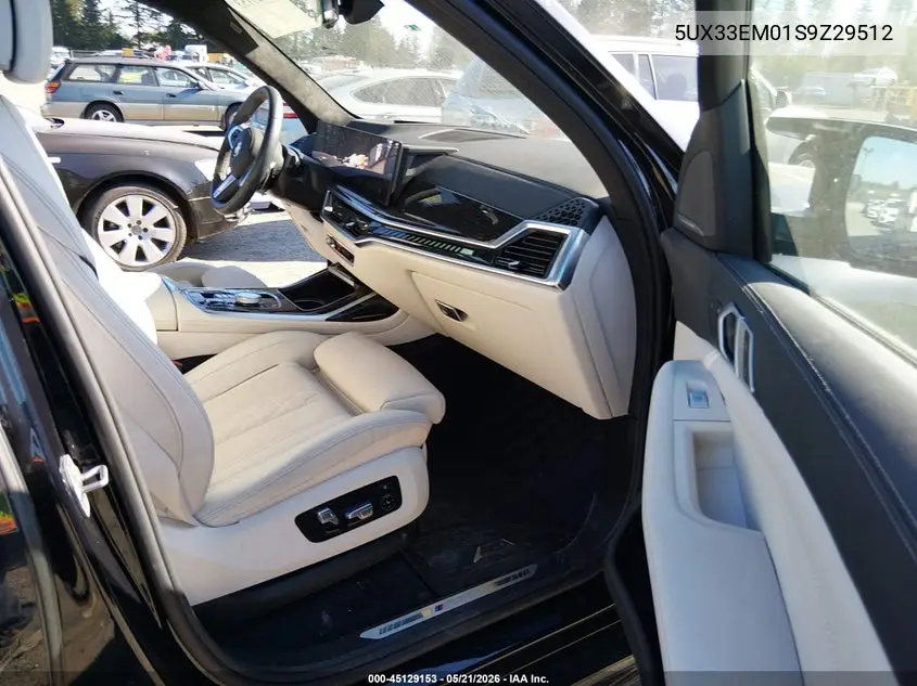 2025 BMW X7 M60I VIN: 5UX33EM01S9Z29512 Lot: 45129153