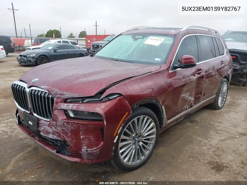 2025 BMW X7 xDrive40I VIN: 5UX23EM01S9Y82767 Lot: 45149875