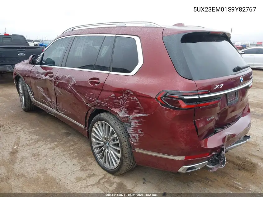 2025 BMW X7 xDrive40I VIN: 5UX23EM01S9Y82767 Lot: 45149875