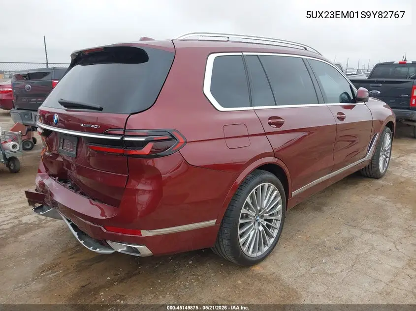 2025 BMW X7 xDrive40I VIN: 5UX23EM01S9Y82767 Lot: 45149875