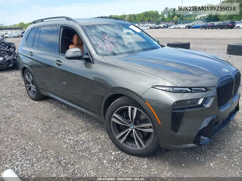 2025 BMW X7 xDrive40I VIN: 5UX23EM01S9Z59038 Lot: 45189997