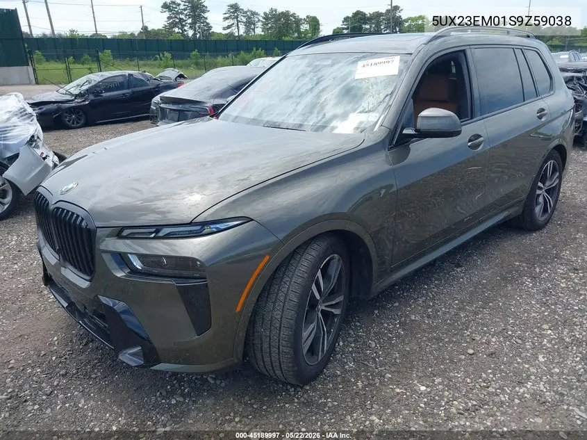 2025 BMW X7 xDrive40I VIN: 5UX23EM01S9Z59038 Lot: 45189997