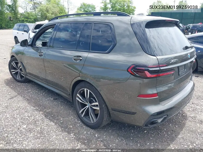 2025 BMW X7 xDrive40I VIN: 5UX23EM01S9Z59038 Lot: 45189997