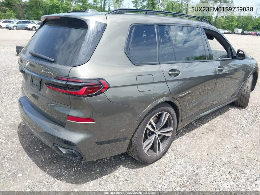 2025 BMW X7 xDrive40I VIN: 5UX23EM01S9Z59038 Lot: 45189997