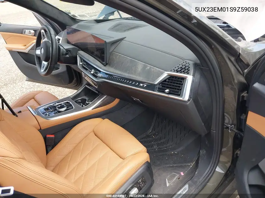 2025 BMW X7 xDrive40I VIN: 5UX23EM01S9Z59038 Lot: 45189997