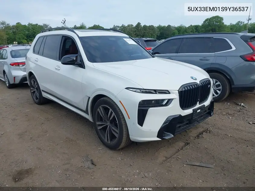 2025 BMW X7 M60I VIN: 5UX33EM01S9Y36537 Lot: 45336617