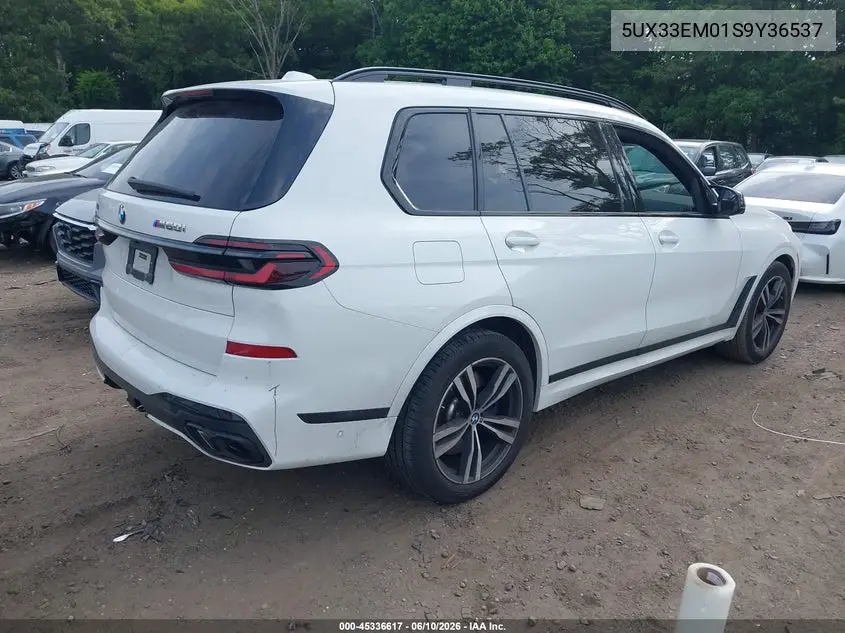2025 BMW X7 M60I VIN: 5UX33EM01S9Y36537 Lot: 45336617