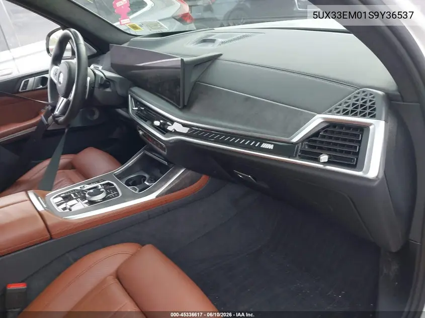 2025 BMW X7 M60I VIN: 5UX33EM01S9Y36537 Lot: 45336617