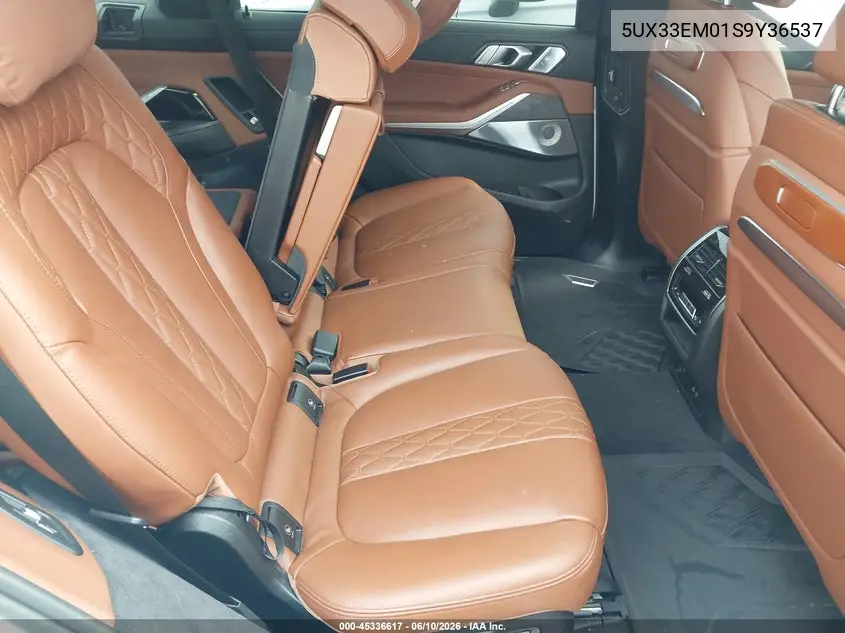 2025 BMW X7 M60I VIN: 5UX33EM01S9Y36537 Lot: 45336617