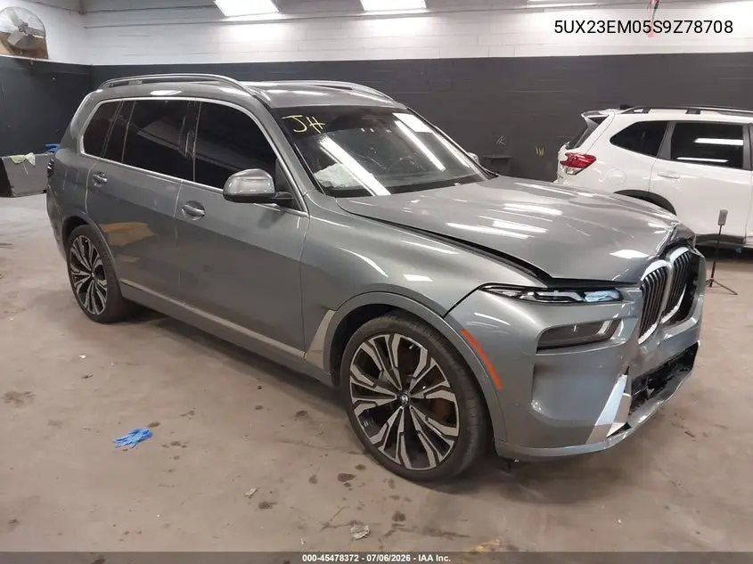 2025 BMW X7 xDrive40I VIN: 5UX23EM05S9Z78708 Lot: 45478372
