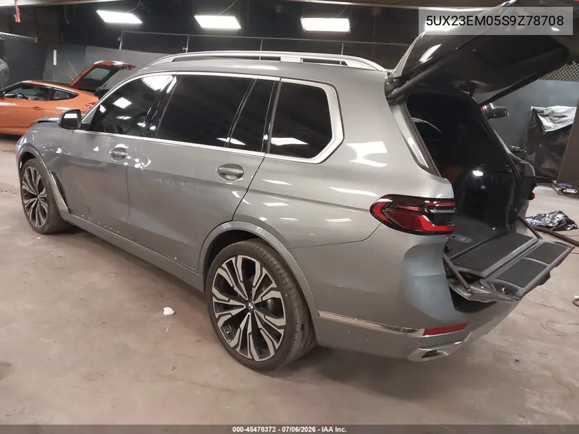 2025 BMW X7 xDrive40I VIN: 5UX23EM05S9Z78708 Lot: 45478372