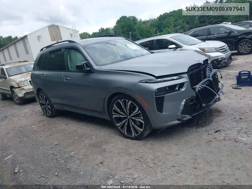 2025 BMW X7 M60I VIN: 5UX33EM09S9X97941 Lot: 45576436