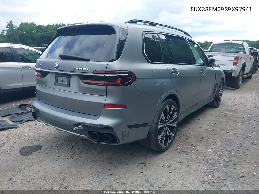 2025 BMW X7 M60I VIN: 5UX33EM09S9X97941 Lot: 45576436