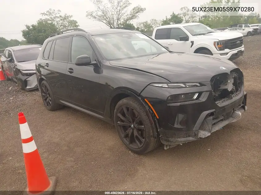2025 BMW X7 xDrive40I VIN: 5UX23EM05S9X70280 Lot: 45623626