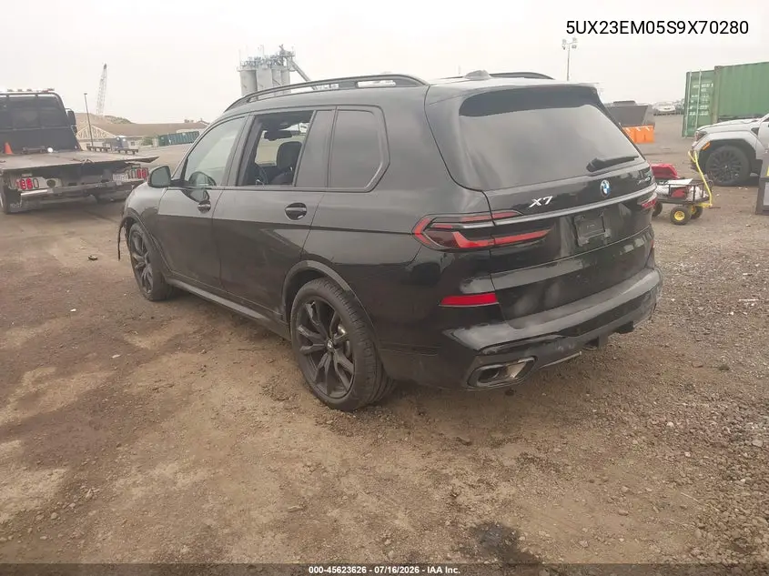 2025 BMW X7 xDrive40I VIN: 5UX23EM05S9X70280 Lot: 45623626