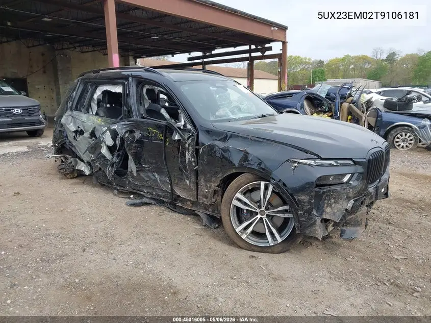 2026 BMW X7 xDrive40I VIN: 5UX23EM02T9106181 Lot: 45016005