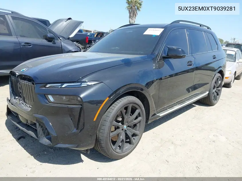 2026 BMW X7 xDrive40I VIN: 5UX23EM0XT9039281 Lot: 45184012