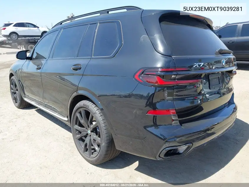 2026 BMW X7 xDrive40I VIN: 5UX23EM0XT9039281 Lot: 45184012
