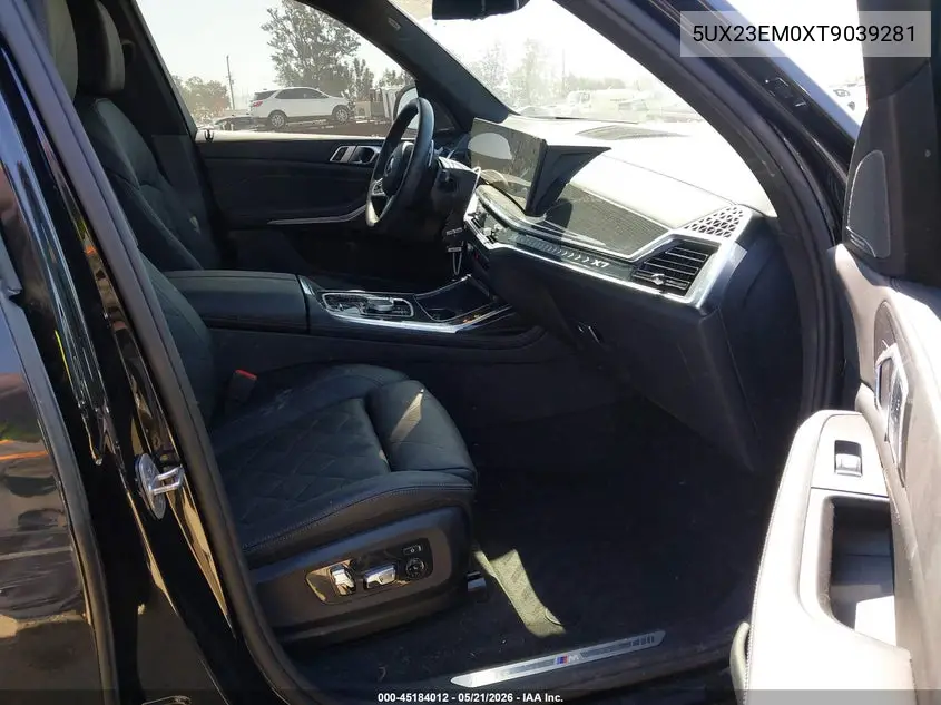 2026 BMW X7 xDrive40I VIN: 5UX23EM0XT9039281 Lot: 45184012