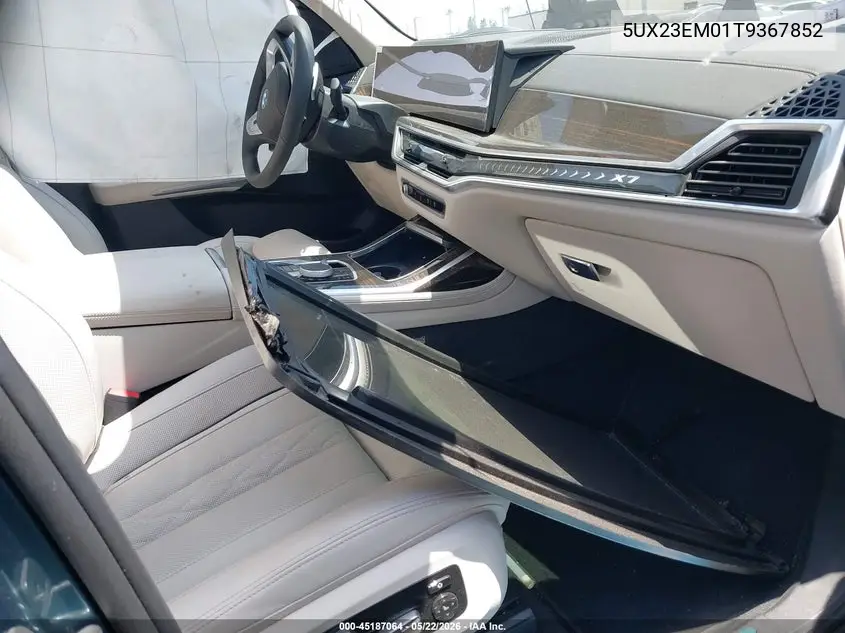 2026 BMW X7 xDrive40I VIN: 5UX23EM01T9367852 Lot: 45187064