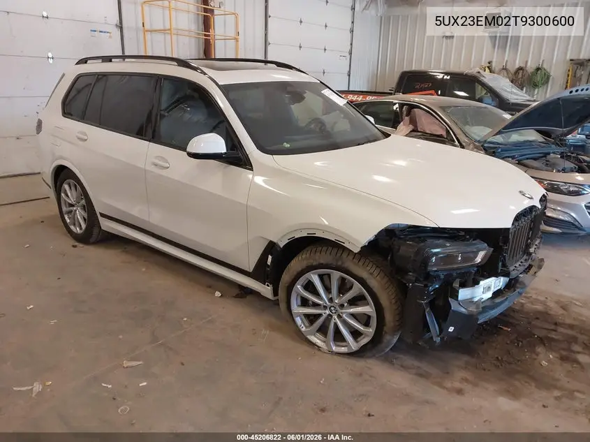 2026 BMW X7 xDrive40I VIN: 5UX23EM02T9300600 Lot: 45206822
