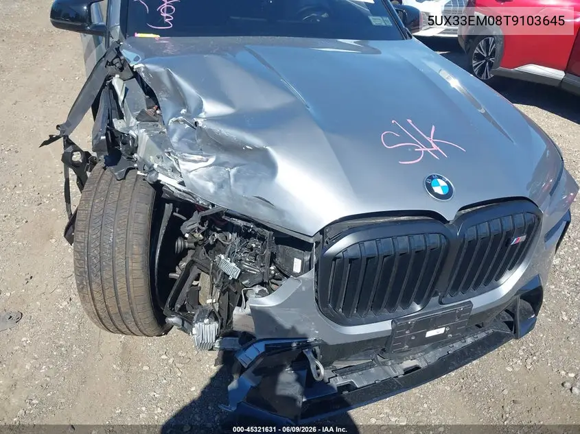 2026 BMW X7 M60I VIN: 5UX33EM08T9103645 Lot: 45321631