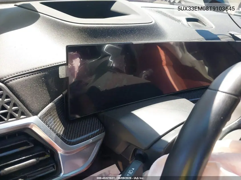 2026 BMW X7 M60I VIN: 5UX33EM08T9103645 Lot: 45321631