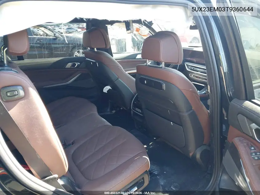 2026 BMW X7 xDrive40I VIN: 5UX23EM03T9360644 Lot: 45332136