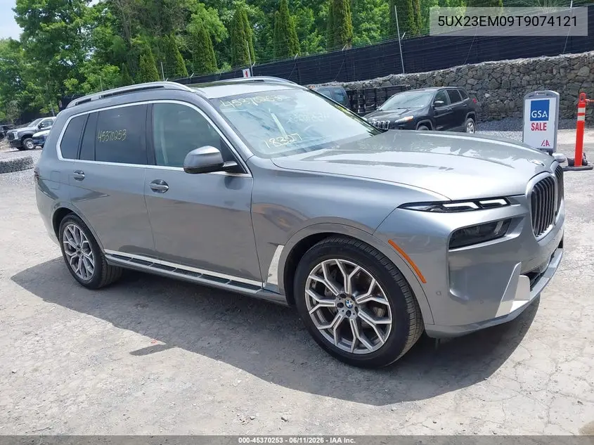 2026 BMW X7 xDrive40I VIN: 5UX23EM09T9074121 Lot: 45370253