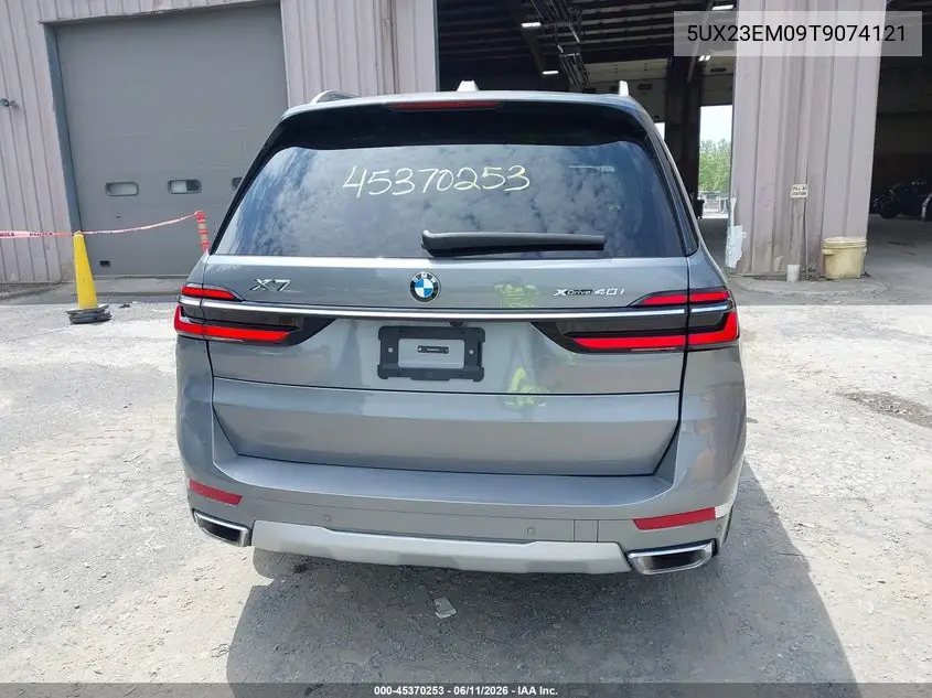2026 BMW X7 xDrive40I VIN: 5UX23EM09T9074121 Lot: 45370253