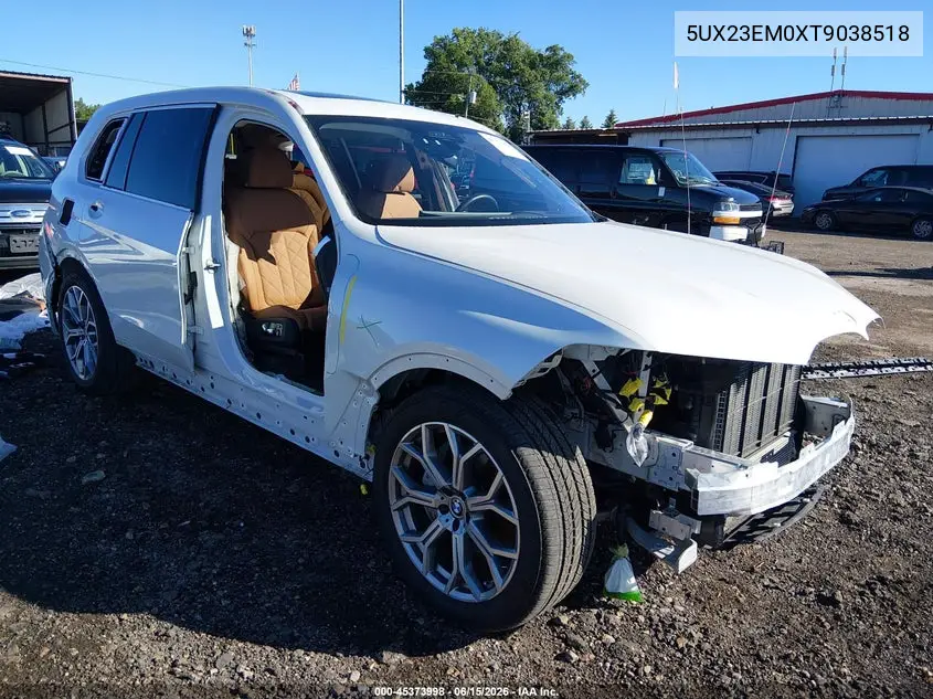 2026 BMW X7 xDrive40I VIN: 5UX23EM0XT9038518 Lot: 45373998