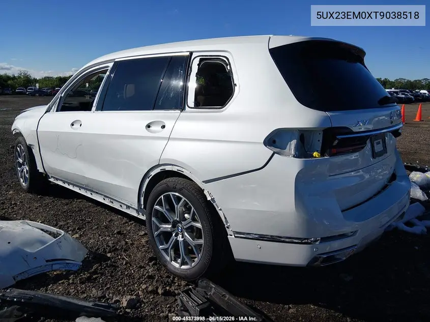 2026 BMW X7 xDrive40I VIN: 5UX23EM0XT9038518 Lot: 45373998
